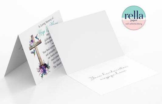 Religious Funeral Thank You Cards