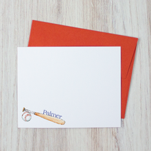 Load image into Gallery viewer, Personalized Baseball Stationery for Kids