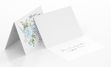 Load image into Gallery viewer, Blue Floral Sympathy Thank You Cards