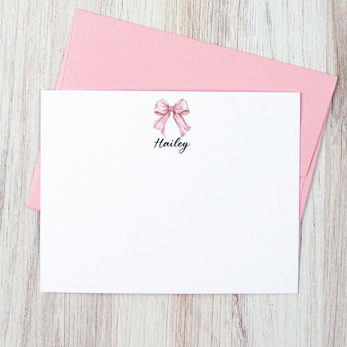 Pink Bow Riboon Coquette Aesthetic Stationery Set for Women or Girls