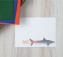 Load image into Gallery viewer, Personalized Shark Stationery Set for Kids