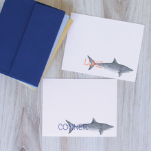 Load image into Gallery viewer, Personalized Shark Stationery Set for Kids