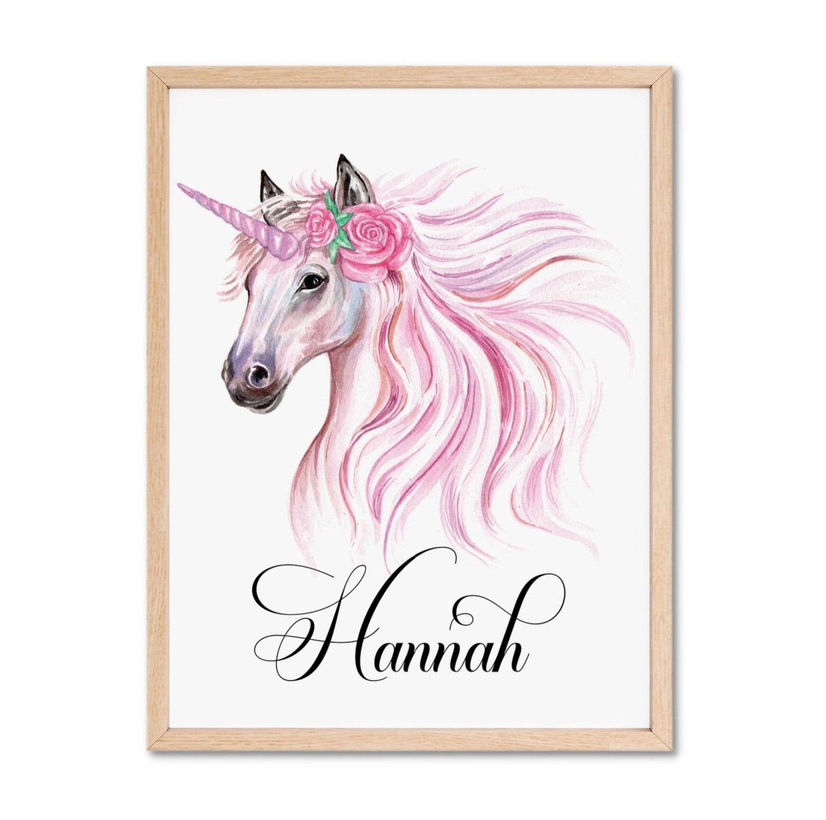 Personalized Unicorn Wall Art for Girls – Rella Paper